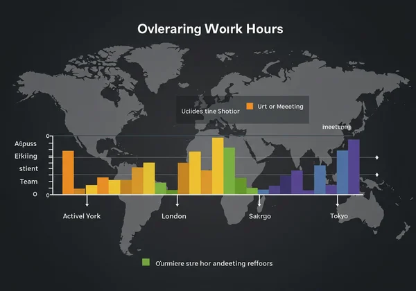 Global team meeting schedule showing time zone overlaps