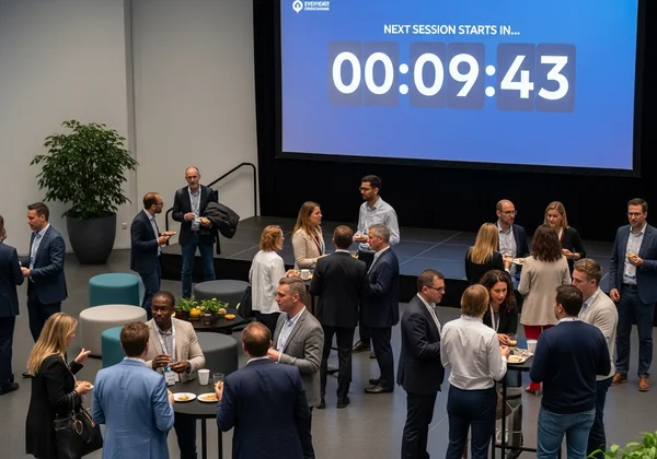 观众正在观看休息倒计时计时器